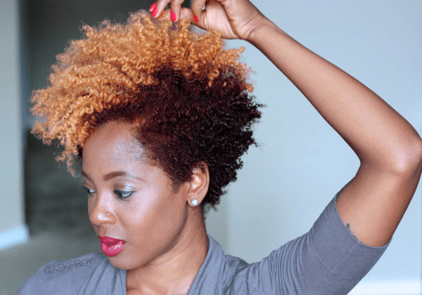 Natural Hairstyles With Color
 Root Hair Color Touch Up using Creme of Nature