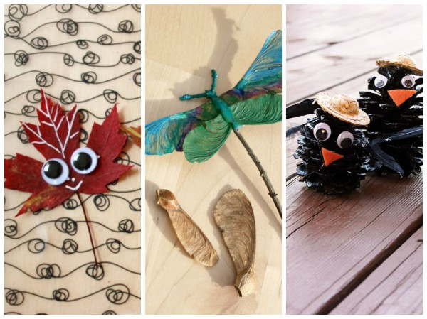 Nature Crafts For Adults
 fall crafts with maple leaves pinecones and winged maple