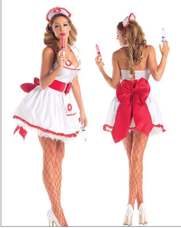 Naughty Nurse Costume DIY
 Naughty Nurse Costume Women Halloween Temptress White