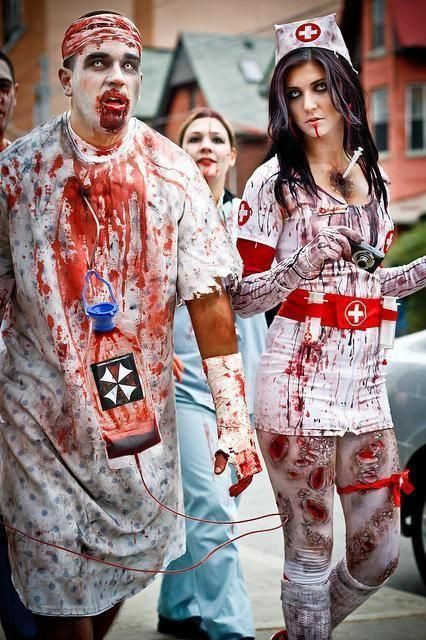 Naughty Nurse Costume DIY
 Zombie Doctor And Nurse Costumes For Halloween