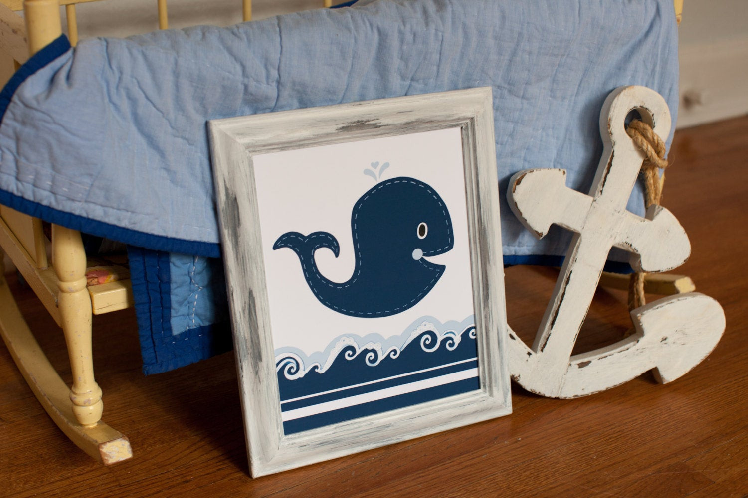 Nautical Baby Room Decorations
 Whale nursery Nautical room decor Childrens by