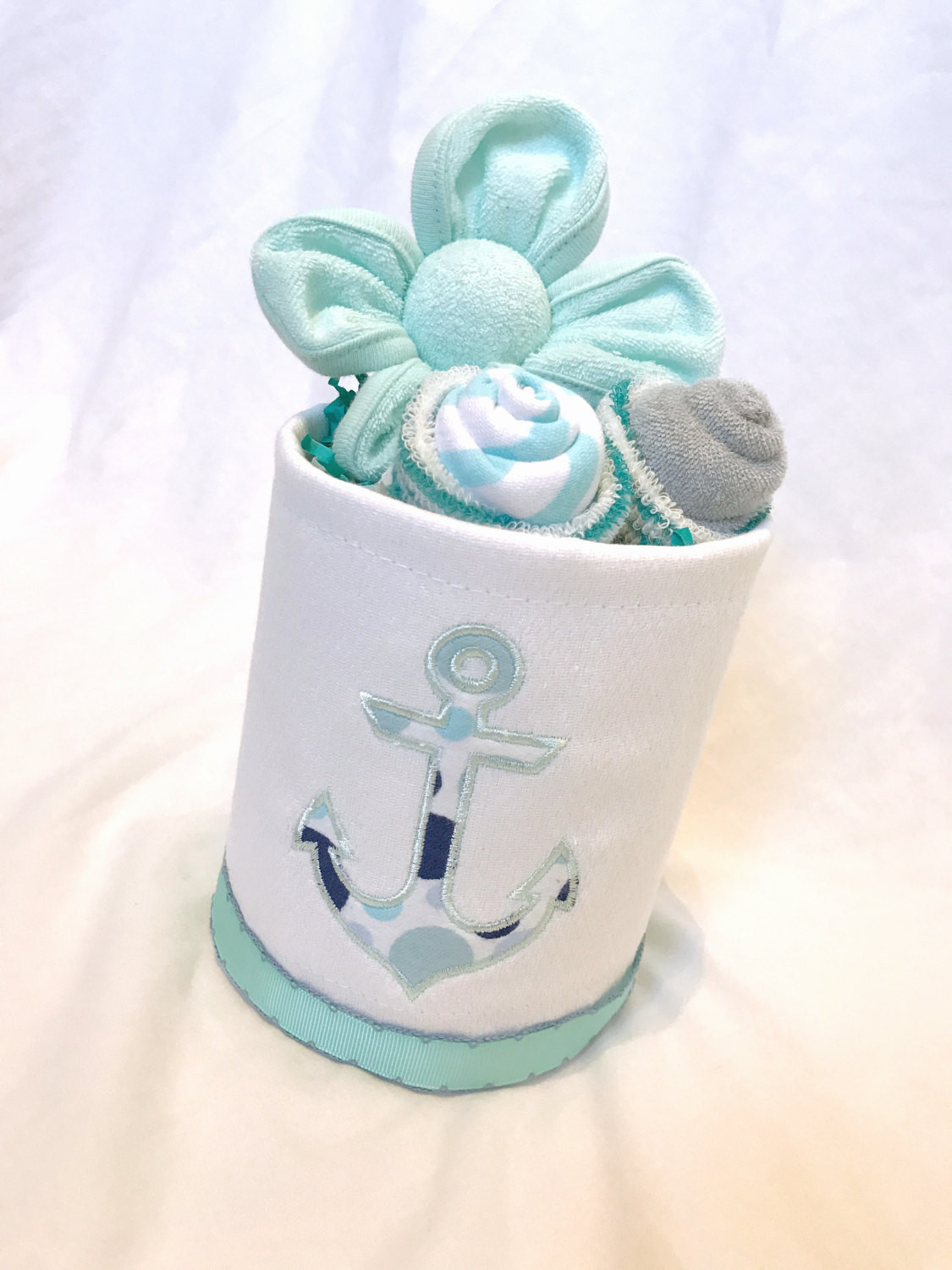 Nautical Baby Shower Gift Ideas
 Nautical diaper cake t Baby shower centerpiece Nautical