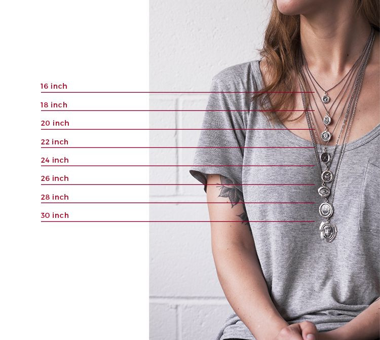 Necklace Lengths Chart
 Chain lengths Womens in 2019