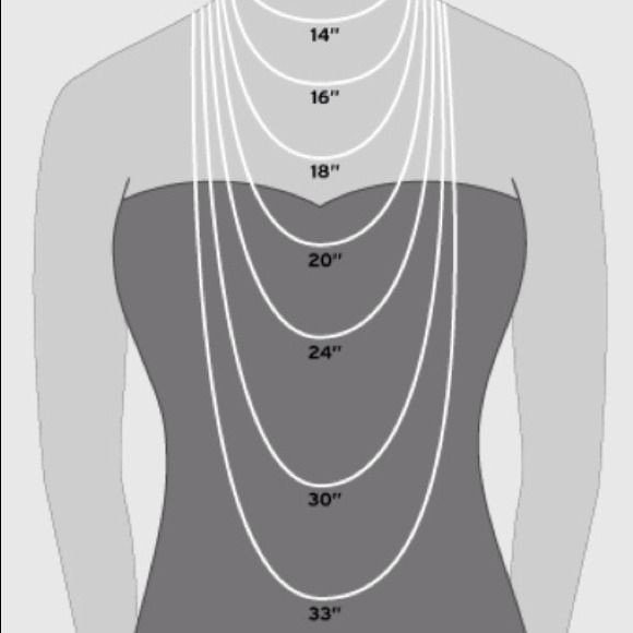Necklace Lengths Chart
 Best 25 Necklace length chart ideas on Pinterest