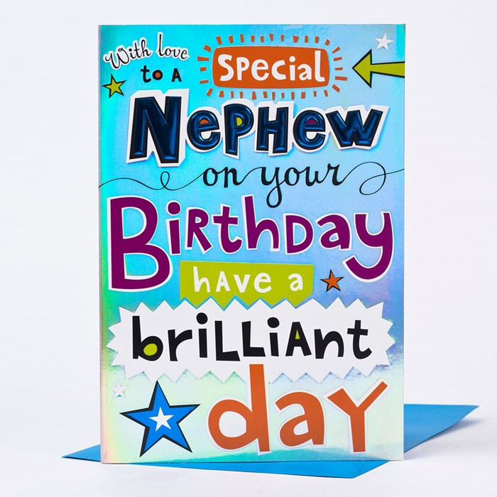 special nephew happy birthday greeting card cards love kates - nephew ...
