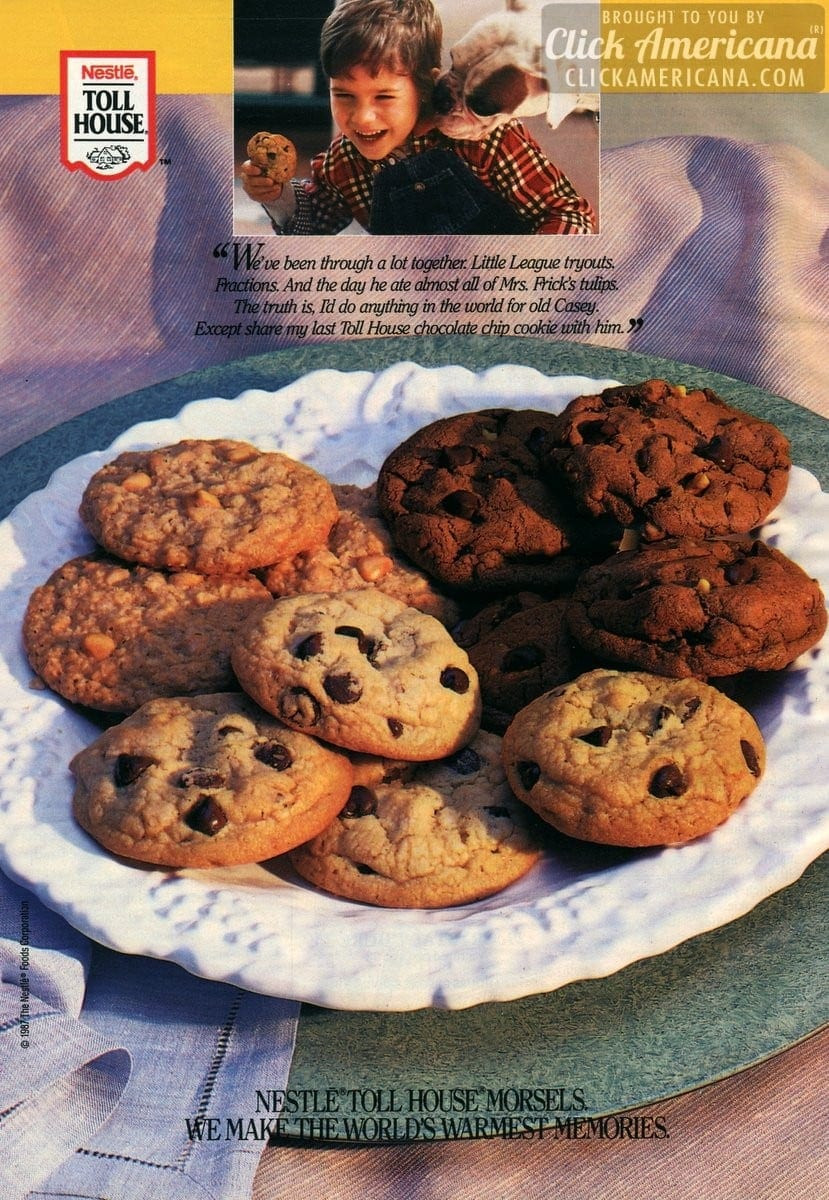 Nestle Double Chocolate Chip Cookies
 Chocolate chip Oatmeal scotchies & Double mint chip