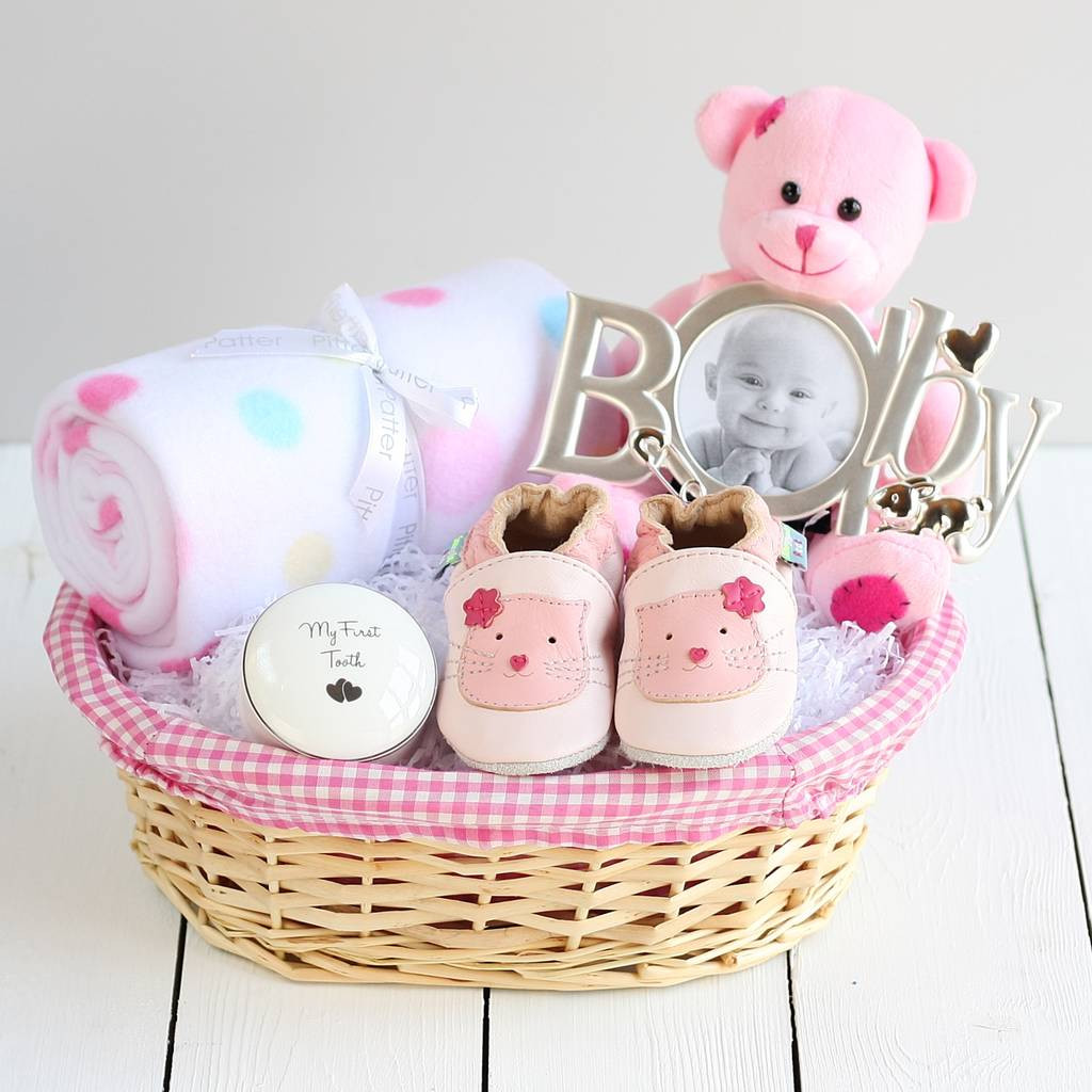 New Baby Girl Gift
 deluxe girl new baby t basket by snuggle feet