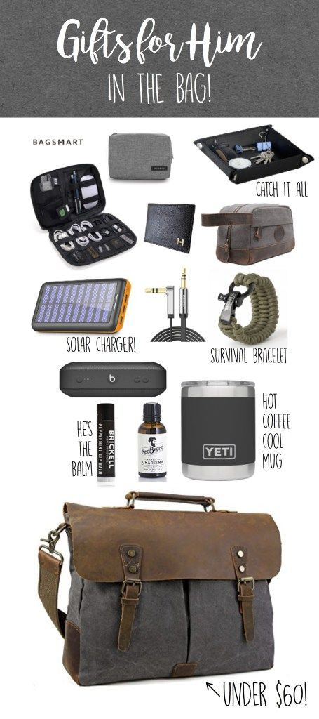 New Boyfriend Gift Ideas
 Gifts for Him in the Bag