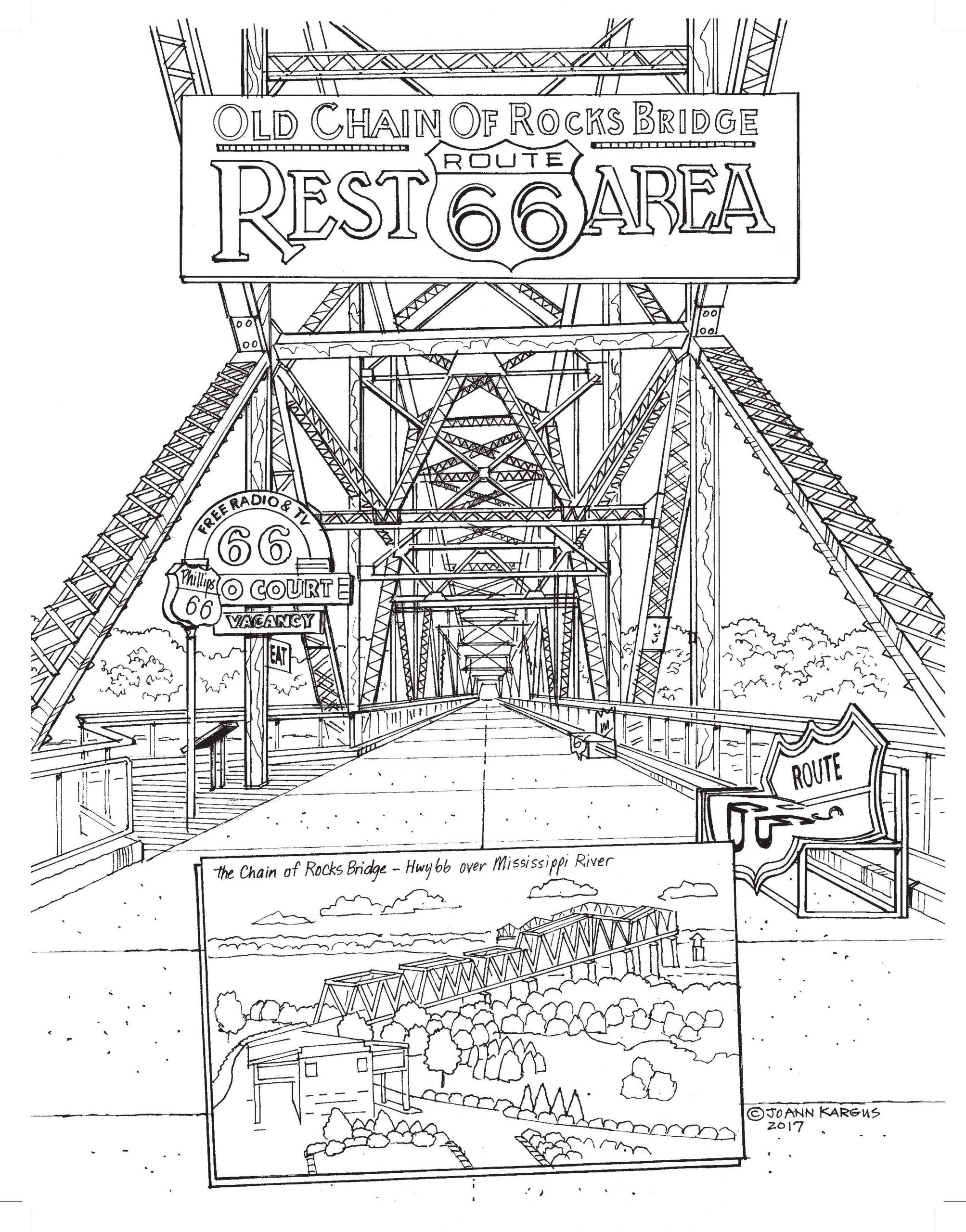 New Coloring Book For Adults
 New Adult Coloring Book Shows f the Wonders of Route 66