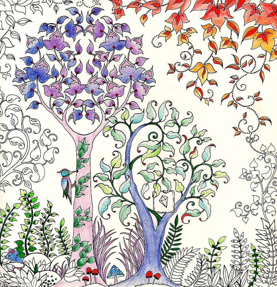 New Coloring Book For Adults
 Johanna Basford sells million copies of Secret Garden
