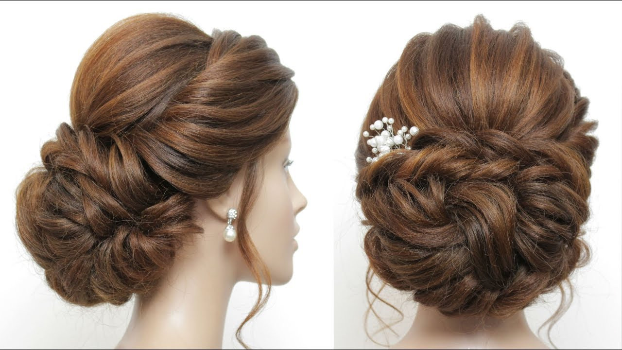 New Hairstyle For Wedding
 New Low Messy Bun Bridal Hairstyle For Long Hair Wedding