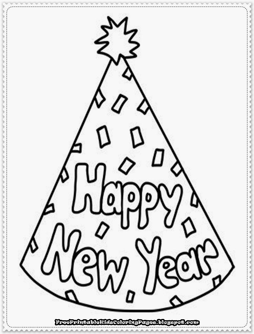 New Year Coloring Pages For Kids
 New Year Printable Coloring Pages Free Printable Kids