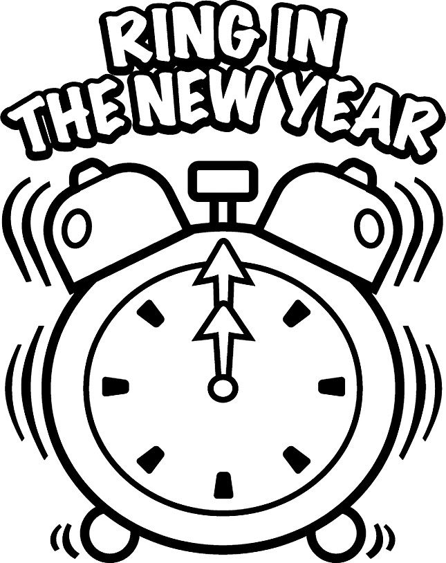 New Year Coloring Pages For Kids
 New Year Coloring Pages