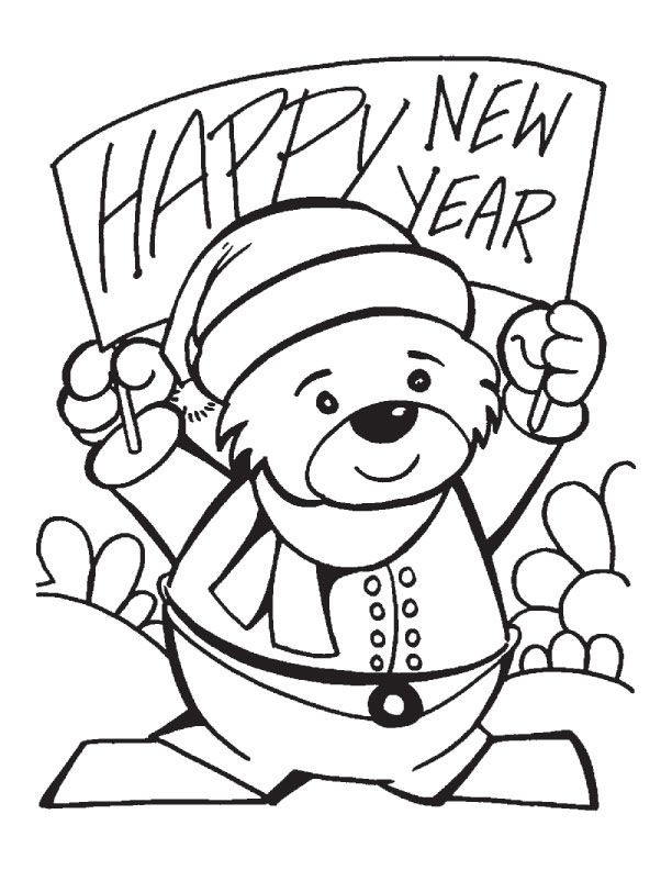 New Year Coloring Pages For Kids
 new year s coloring pages