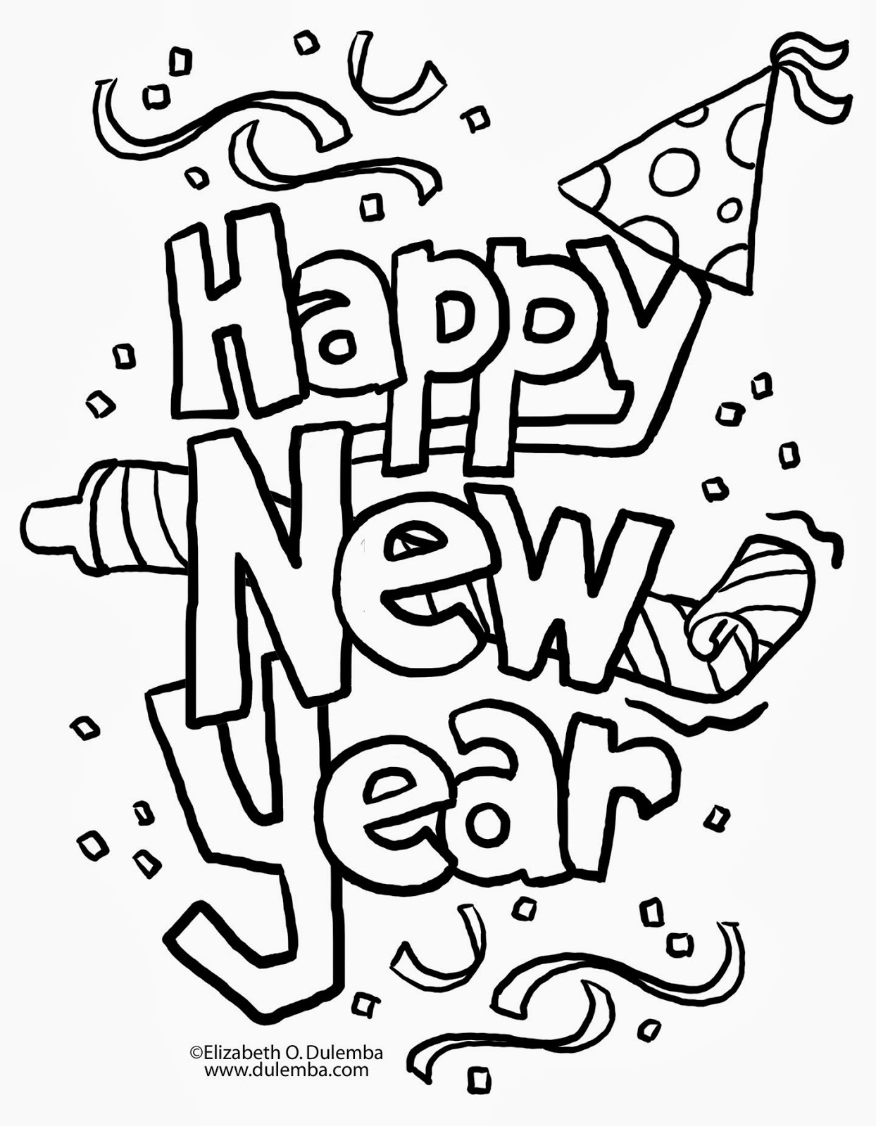 New Year Coloring Pages For Kids
 Harris Sisters GirlTalk Free New Year s Eve Printables