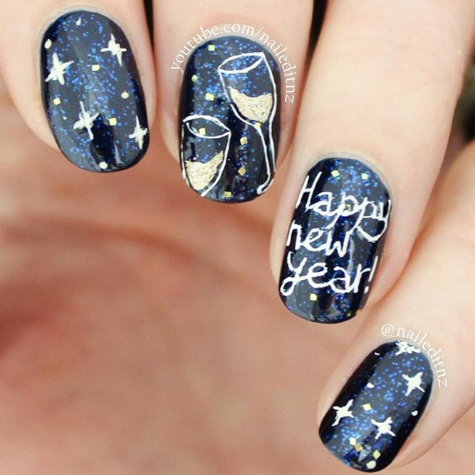 New Year Nail Colors
 Create Your Holiday Mood With Our Ideas for New Years Nails