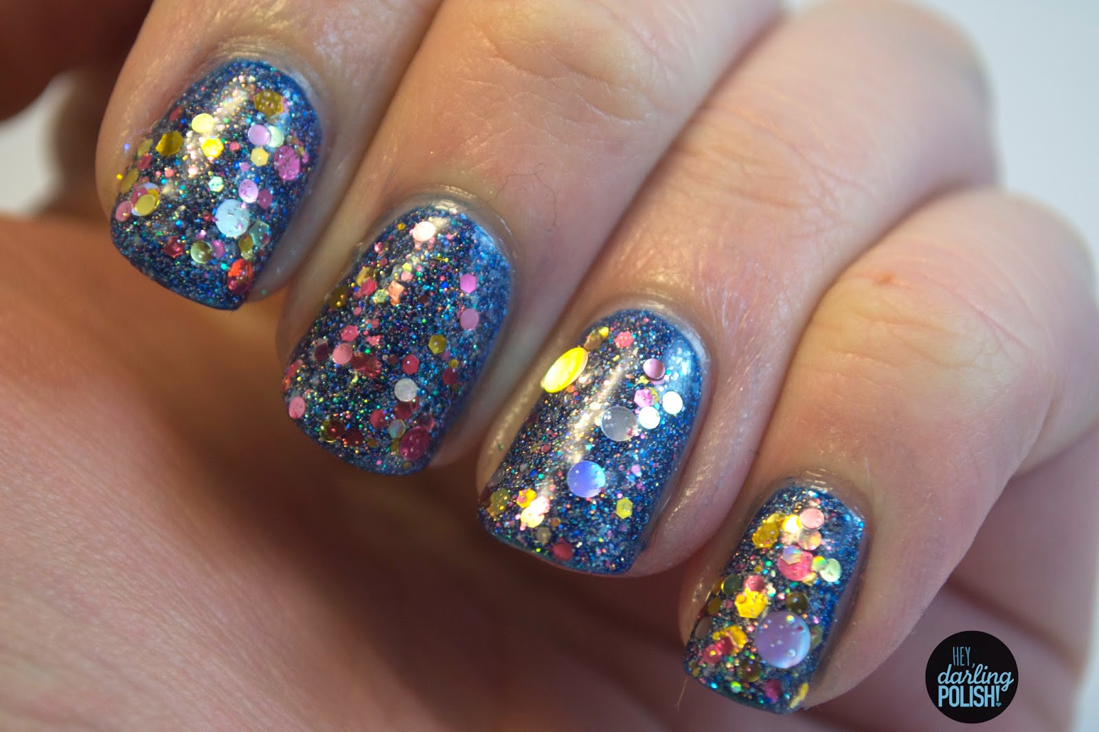 New Year Nail Colors
 Hey Darling Polish New Year s Eve Nails All The Sparklies