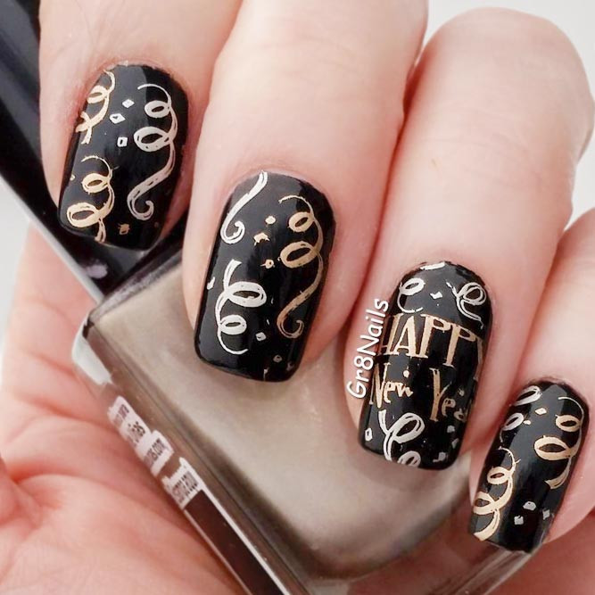 New Year Nail Ideas
 Create Your Holiday Mood With Our Ideas for New Years Nails