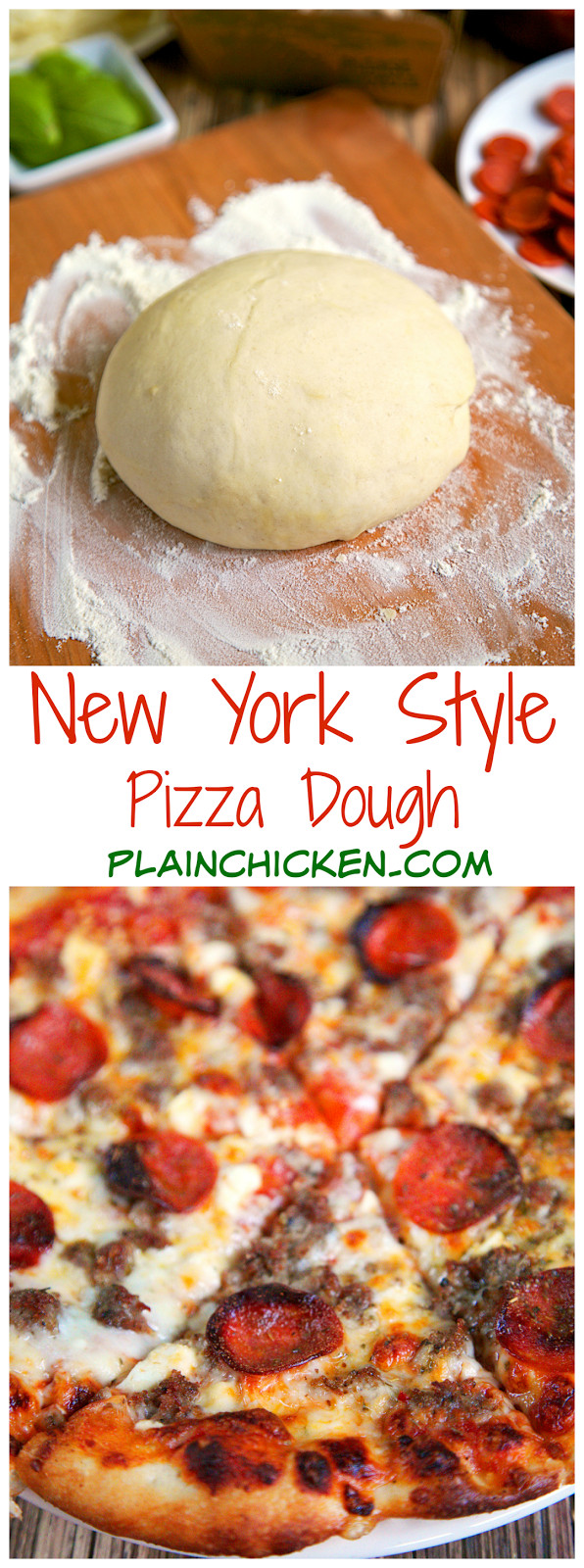 New York Pizza Dough
 New York Style Pizza Dough