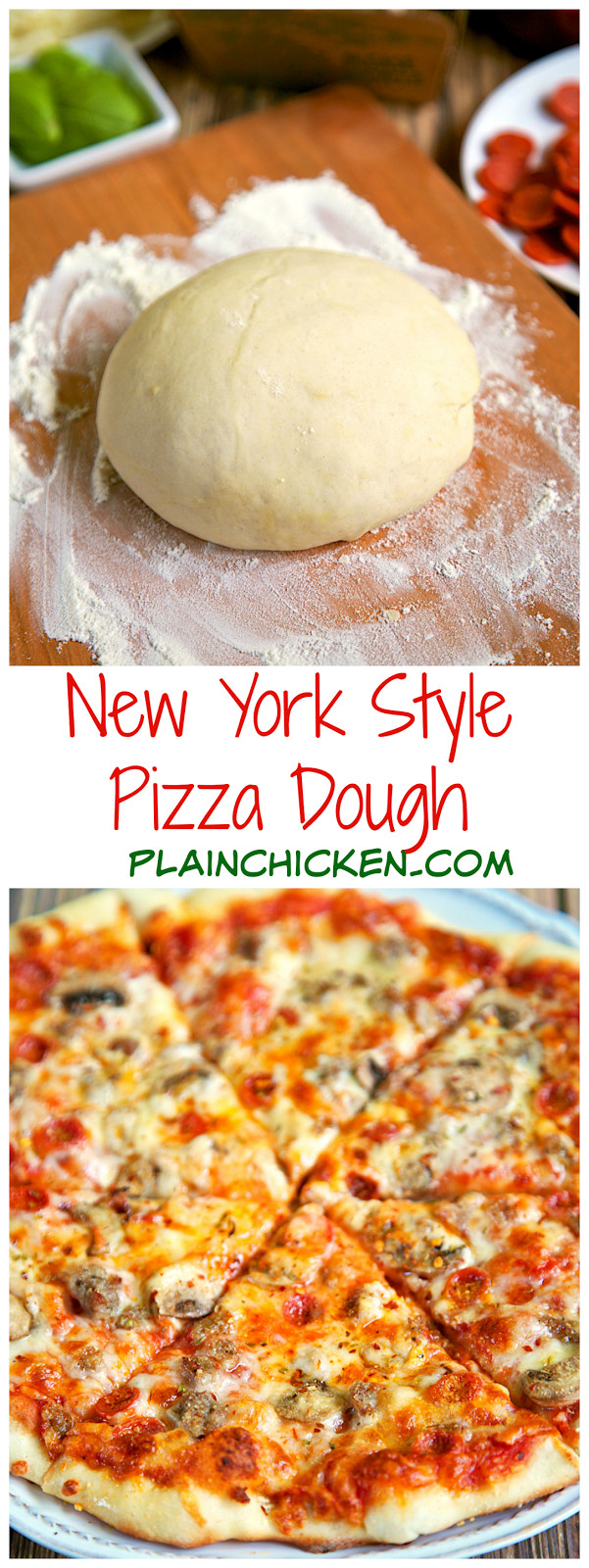 New York Pizza Dough
 New York Style Pizza Dough