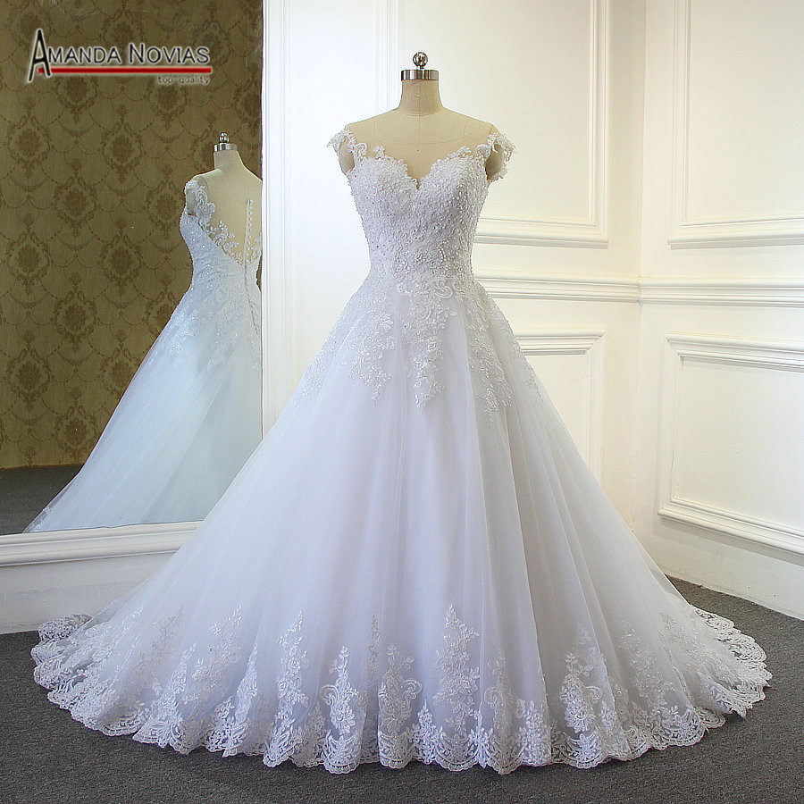 Nice Wedding Dresses
 2017 wedding dresses simple but elegant lace appliques
