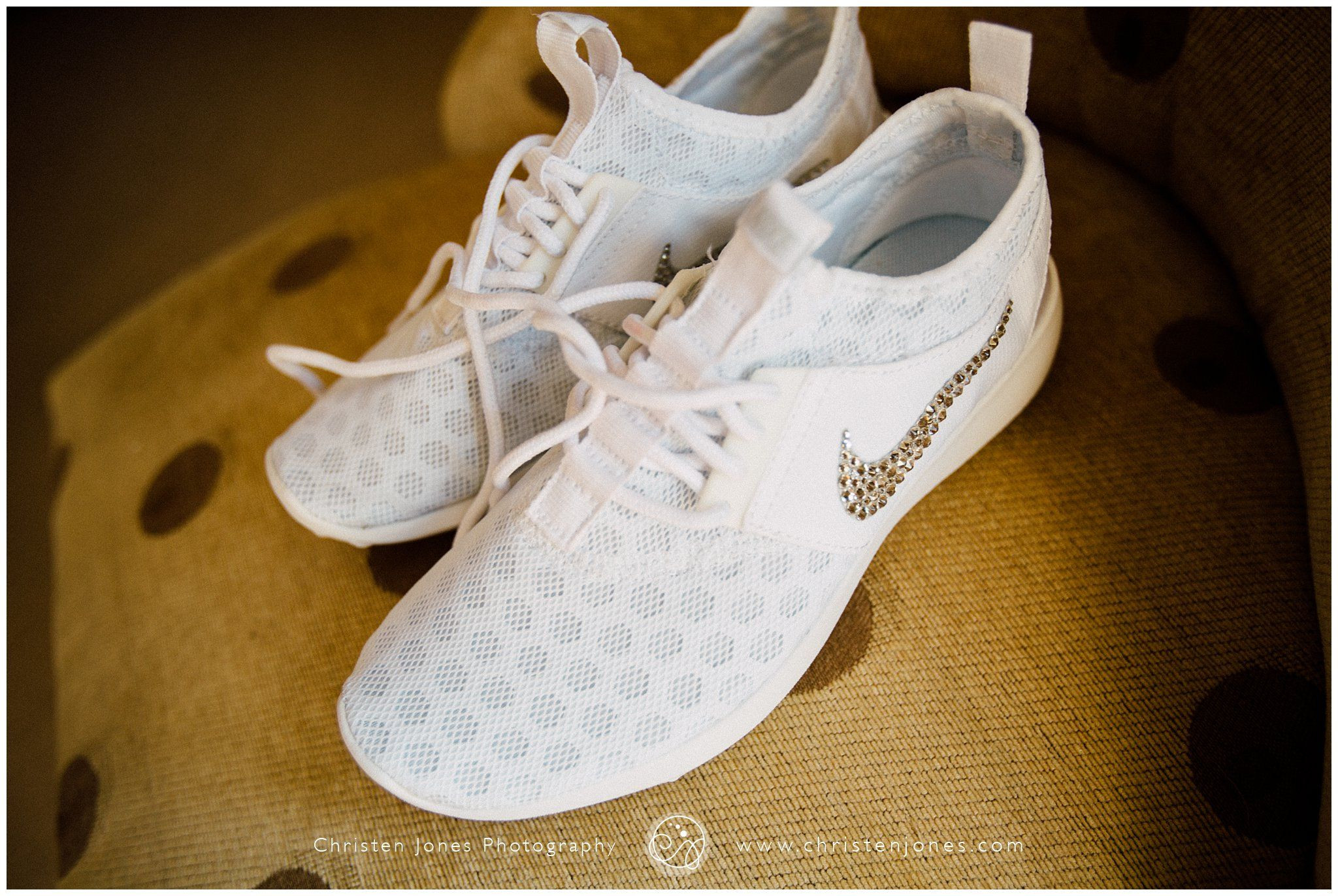 Nike Wedding Shoes
 Wedding Day Nike White Nike Shoes Sparkley Nike