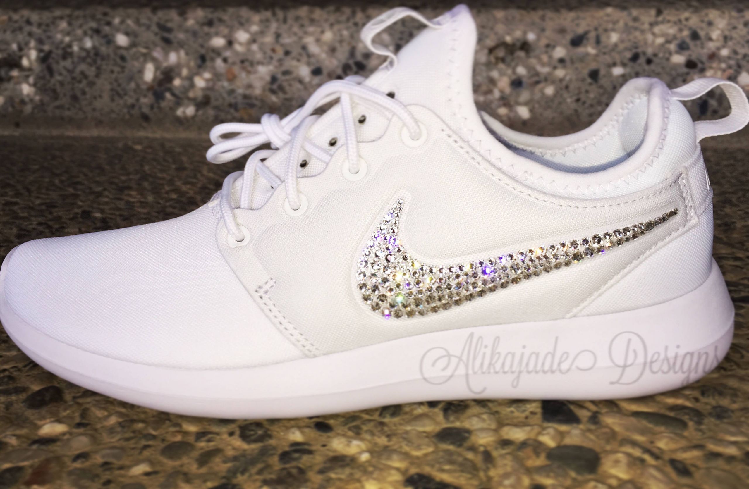 Nike Wedding Shoes
 Swarovski Women s NIKE ROSHE ONE or Two with Clear