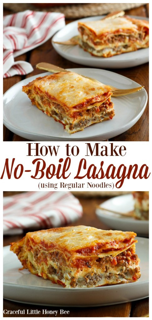 No Cook Lasagna Noodles
 How to Make No Boil Lasagna using Regular Noodles