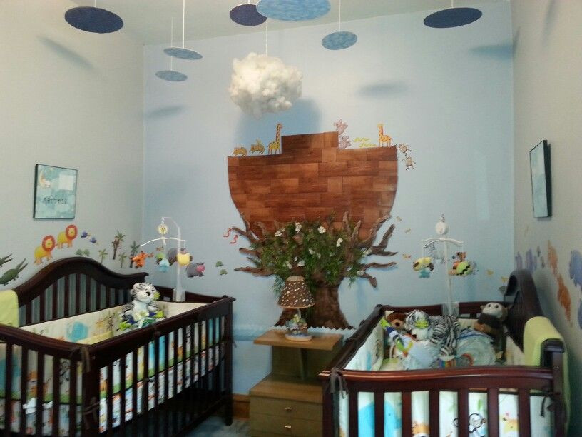 Noah Ark Baby Room Decor
 Noah s Ark theme baby nursery for twins Michael Lechowski