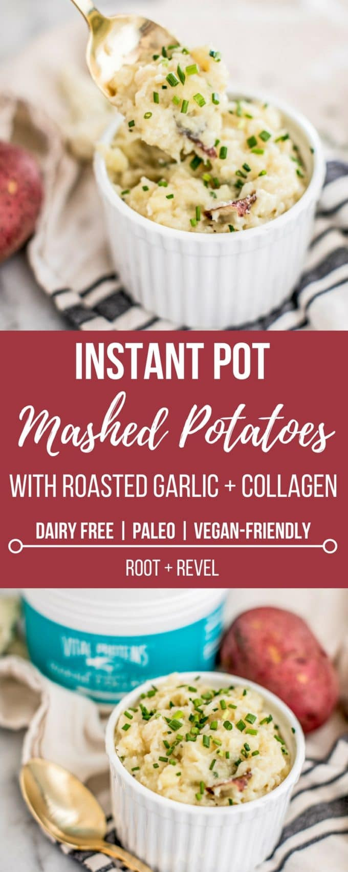 Non Dairy Mashed Potatoes
 Instant Pot Roasted Garlic Mashed Potatoes Dairy Free
