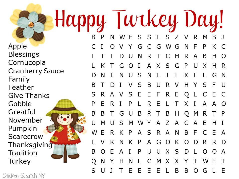 November Activities For Adults
 20 Thanksgiving Word Searches