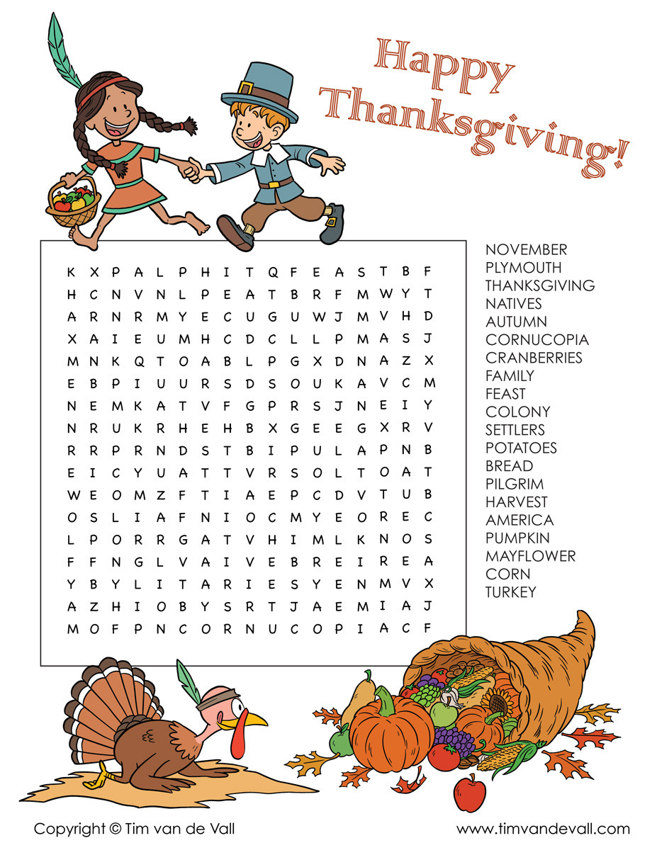 November Activities For Adults
 thanksgiving word search Tim s Printables
