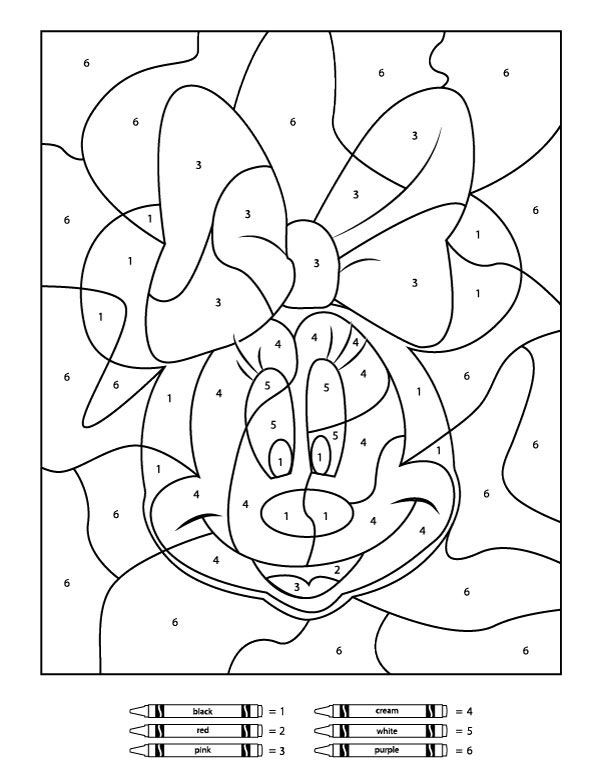 Number Coloring Pages For Toddlers
 Your Children Will Love These Free Disney Color By Number