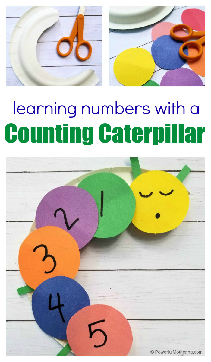 Number Crafts For Preschoolers
 Learning Numbers with a Counting Caterpillar Craft for Kids