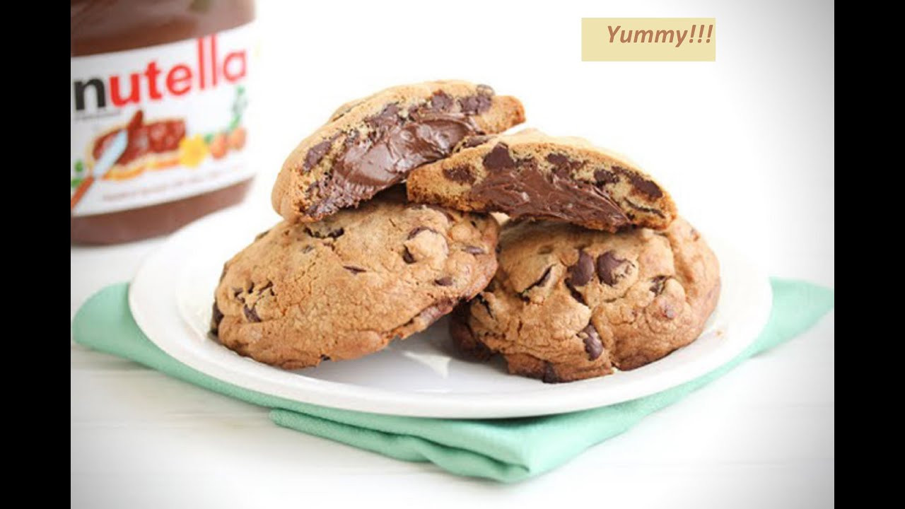 Nutella Filled Cookies
 How To Make Nutella Filled Chocolate Chip Cookies
