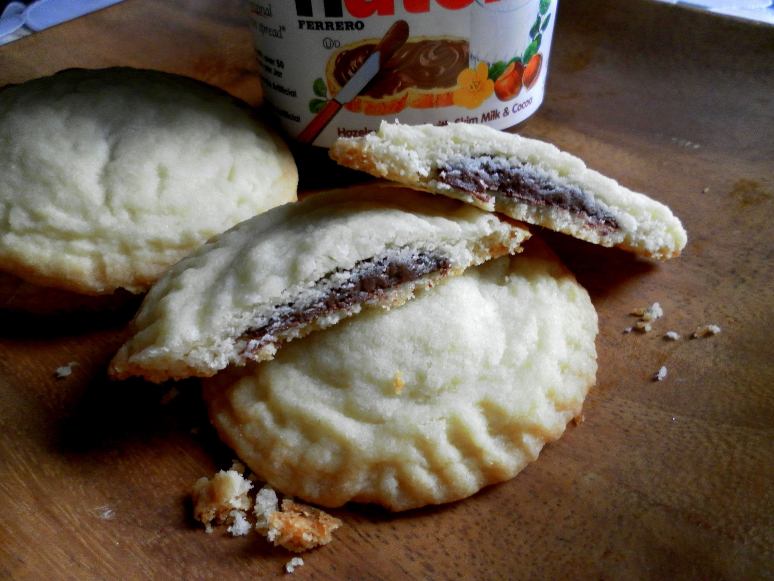 Nutella Filled Cookies
 Afternoon Drive Munchies Nutella filled Butter Cookies