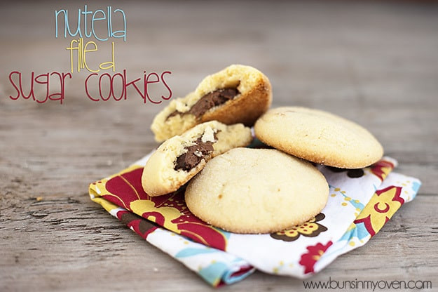 Nutella Filled Cookies
 Nutella Filled Sugar Cookies — Buns In My Oven
