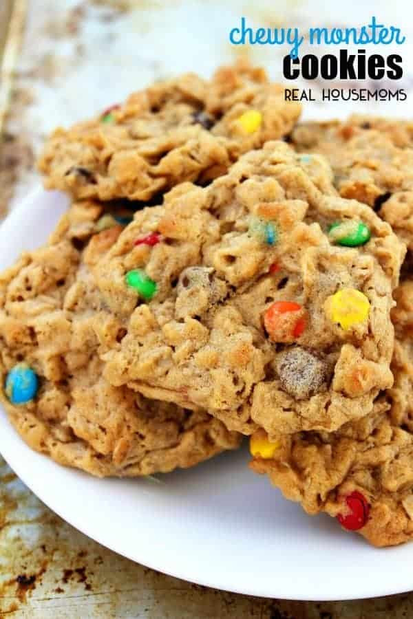 Oatmeal Cookies Without Flour
 Chewy Monster Cookies ⋆ Real Housemoms