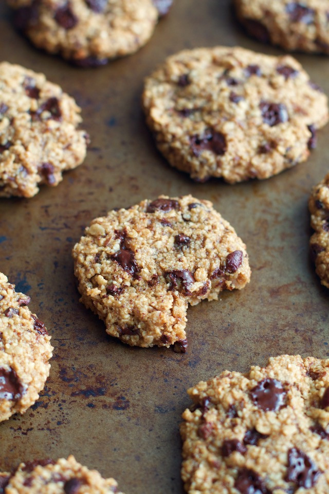 Oatmeal Cookies Without Flour
 Dark Chocolate Almond Oatmeal Cookies