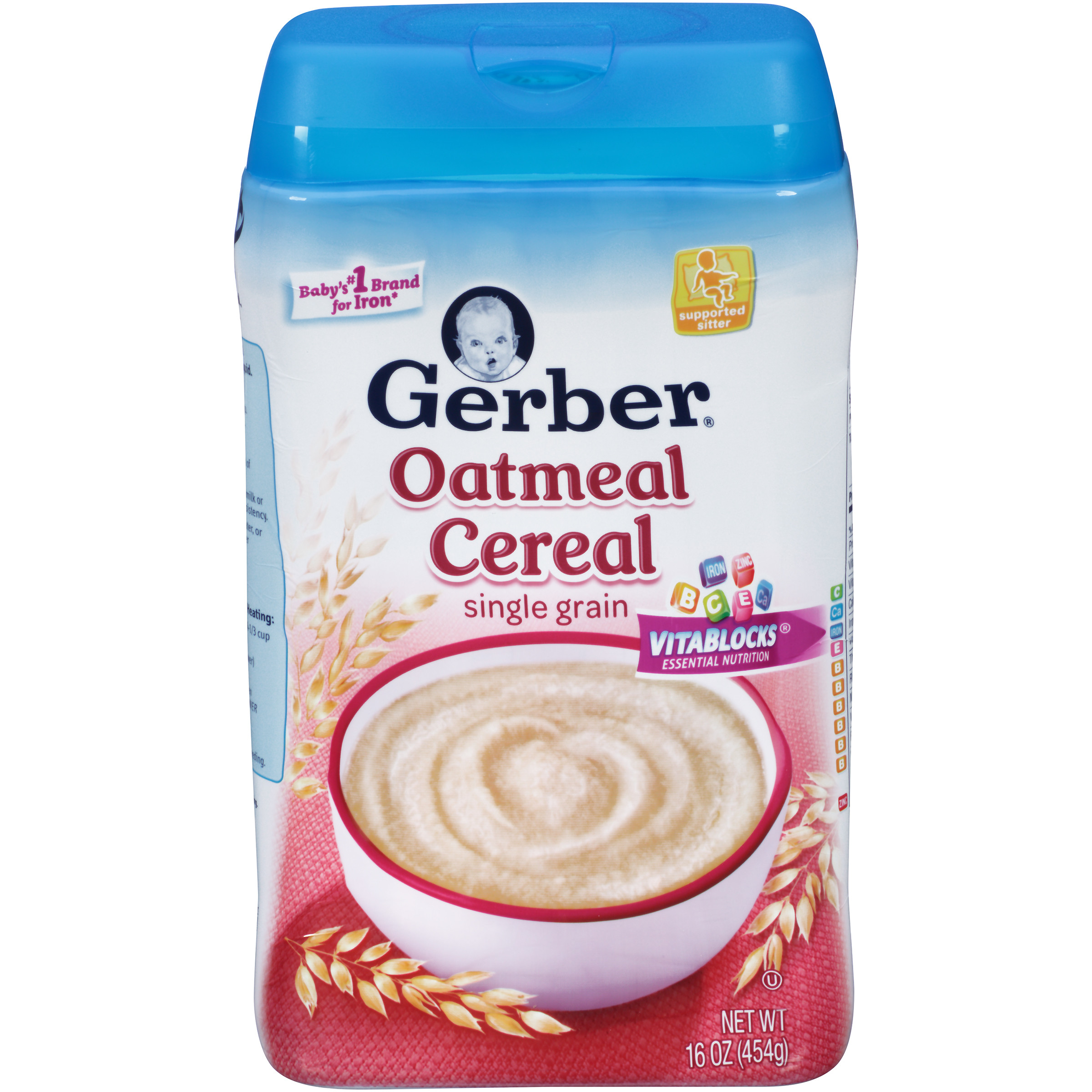 Oats For Baby
 Gerber Gerber 1F Oatmeal Cereal Base Cereal WIC Baby