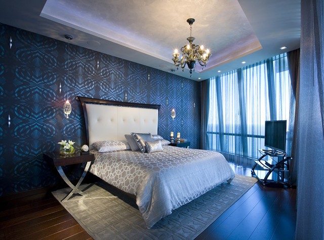 Ocean Bedroom Decorations
 Pfuner Design Jade Ocean Penthouse Eclectic Bedroom