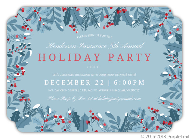 Office Christmas Party Invitation Wording Ideas
 fice Holiday Party Invitation Wording Ideas From PurpleTrail