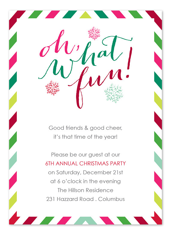 Office Christmas Party Invitation Wording Ideas
 Festive Fun Holiday Invitations by Invitation