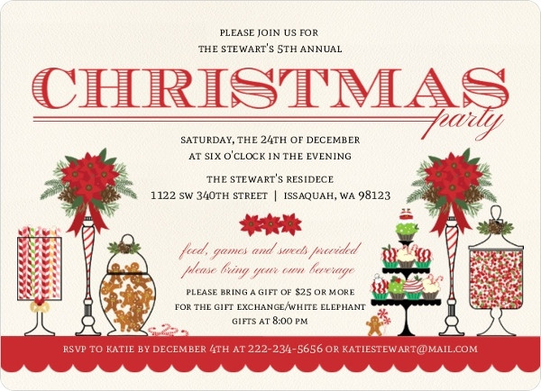 Office Christmas Party Invitation Wording Ideas
 Christmas Party Invitation Wording From PurpleTrail