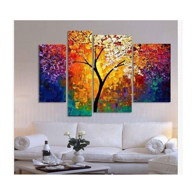 Oil Painting For Living Room
 handpainted oil painting palette knife paintings for