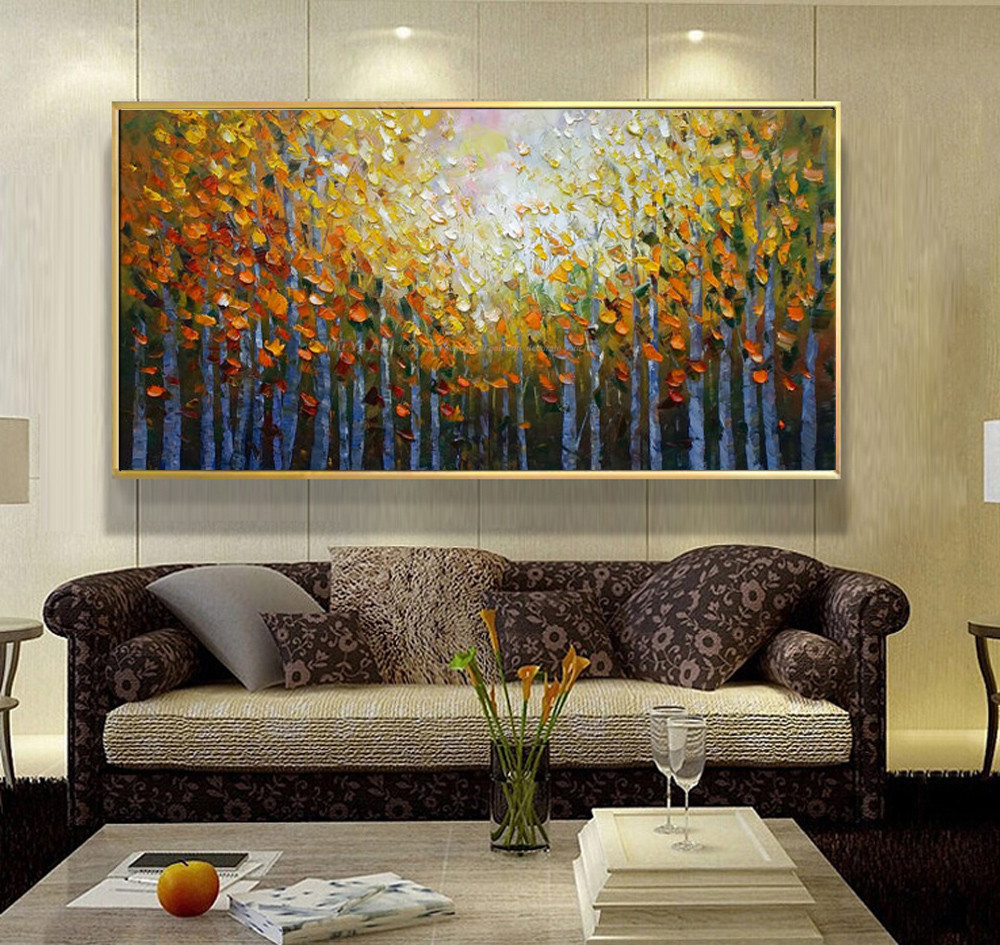 Oil Painting For Living Room
 Acrylic painting landscape modern paintings for living
