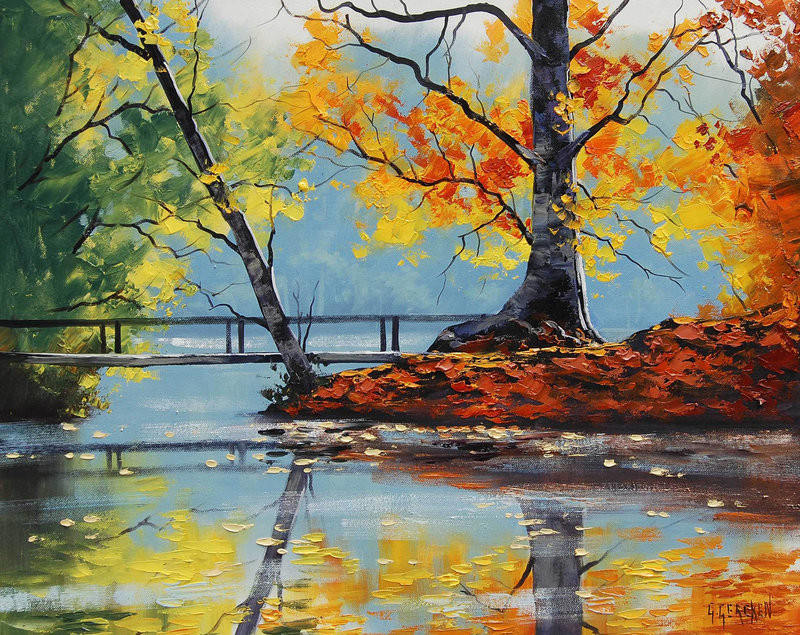 Oil Painting Landscape
 COSICAS VARIAS Silent Autumn