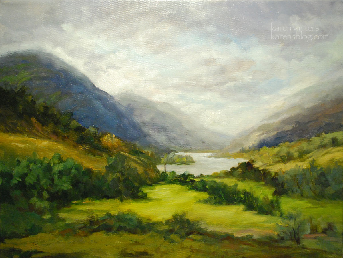 Oil Painting Landscape
 Loch Shiel Scotland Landscape Oil Painting