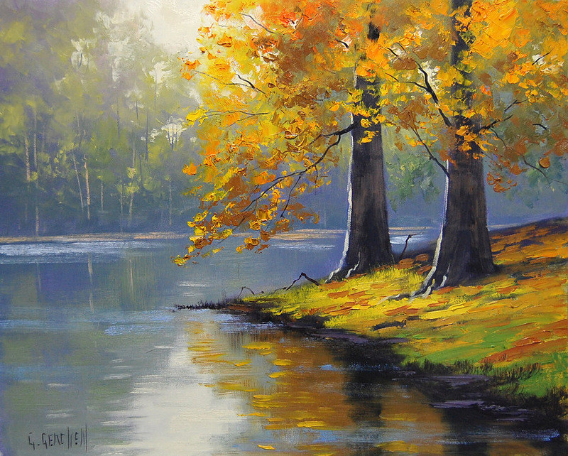 Oil Painting Landscape
 COSICAS VARIAS Silent Autumn