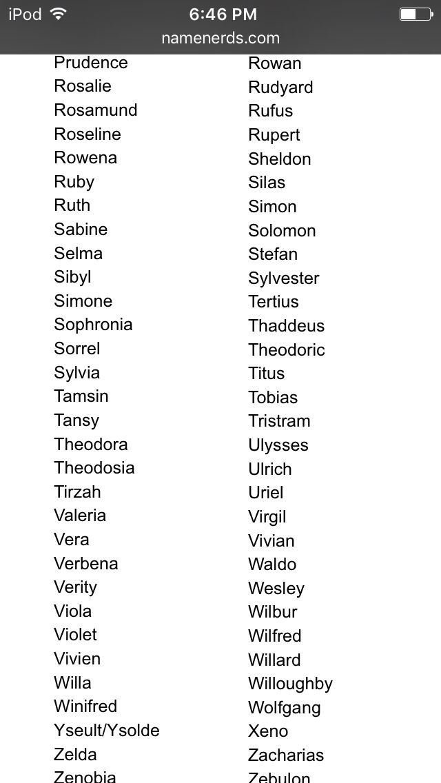 Old Fashion Baby Boy Names
 Old fashioned names